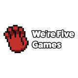 We're Five Games Logo